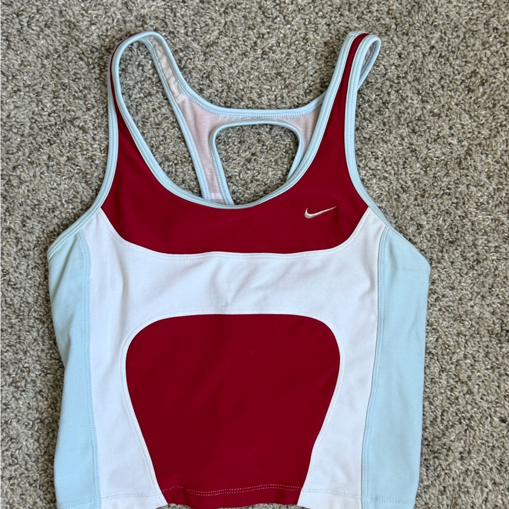Vintage Y2K Nike Cropped Tank with Shelf Bra